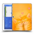 Дизайнерский силиконовый чехол для Samsung Galaxy Tab 4 10.1 Милые котята