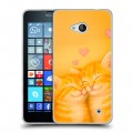 Дизайнерский пластиковый чехол для Microsoft Lumia 640 Милые котята