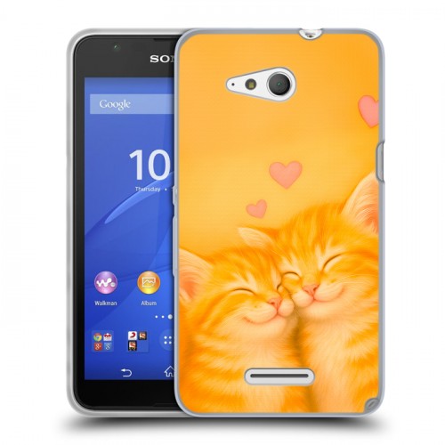 Дизайнерский пластиковый чехол для Sony Xperia E4g Милые котята