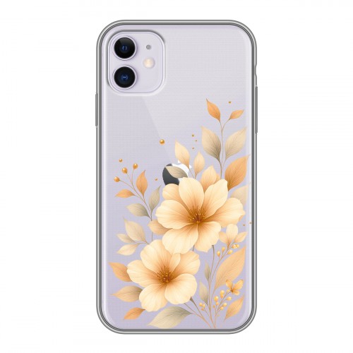 Полупрозрачный дизайнерский силиконовый чехол для Iphone 11 для девушки