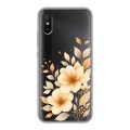Полупрозрачный дизайнерский силиконовый чехол для Xiaomi RedMi 9A для девушки