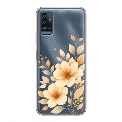 Полупрозрачный дизайнерский пластиковый чехол для ZTE Blade A71 для девушки