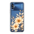 Полупрозрачный дизайнерский силиконовый чехол для Tecno Spark 8P для девушки