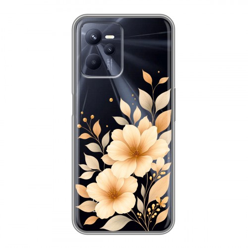 Полупрозрачный дизайнерский силиконовый чехол для Realme C35 для девушки