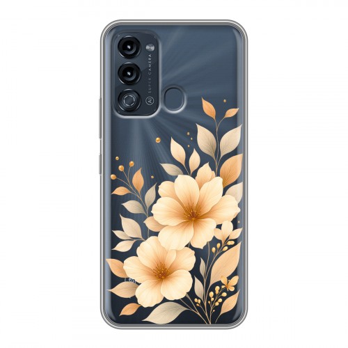 Полупрозрачный дизайнерский силиконовый чехол для Itel Vision 3 для девушки