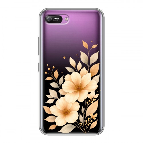 Полупрозрачный дизайнерский силиконовый с усиленными углами чехол для Itel A25 для девушки