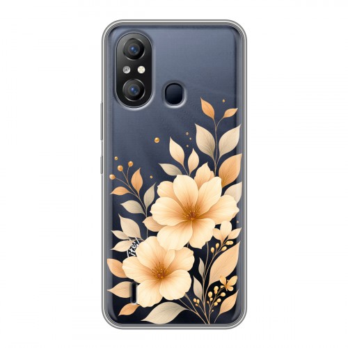 Полупрозрачный дизайнерский пластиковый чехол для Itel A49 для девушки