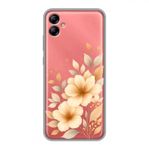 Полупрозрачный дизайнерский силиконовый чехол для Samsung Galaxy A04e для девушки