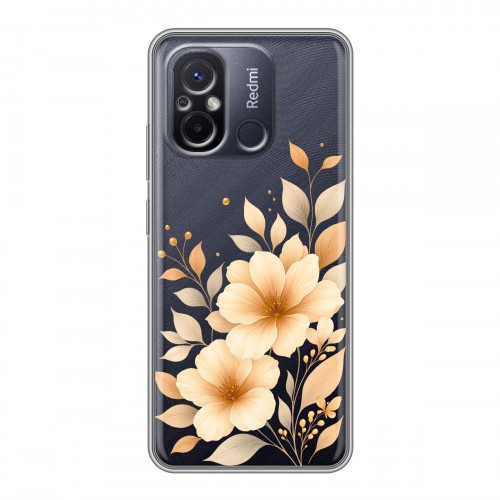 Полупрозрачный дизайнерский пластиковый чехол для Xiaomi RedMi 12C для девушки