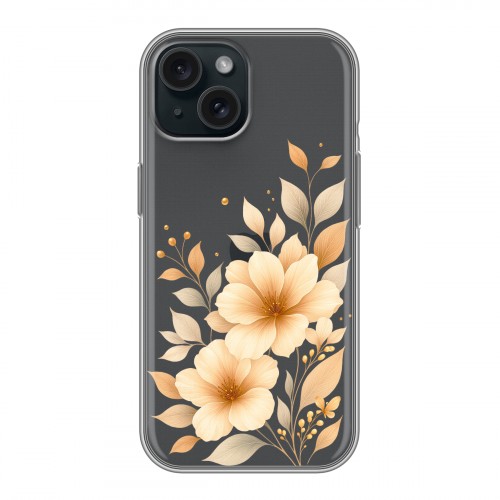 Полупрозрачный дизайнерский пластиковый чехол для Iphone 15 для девушки