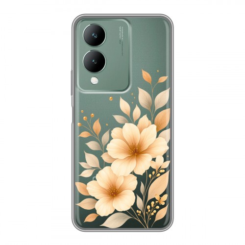 Полупрозрачный дизайнерский силиконовый чехол для Vivo Y17s для девушки