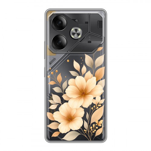 Полупрозрачный дизайнерский пластиковый чехол для Tecno Pova 6 для девушки