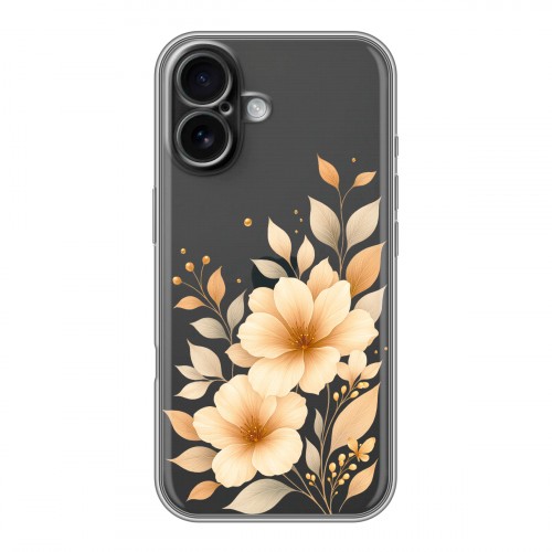 Полупрозрачный дизайнерский пластиковый чехол для Iphone 16 для девушки