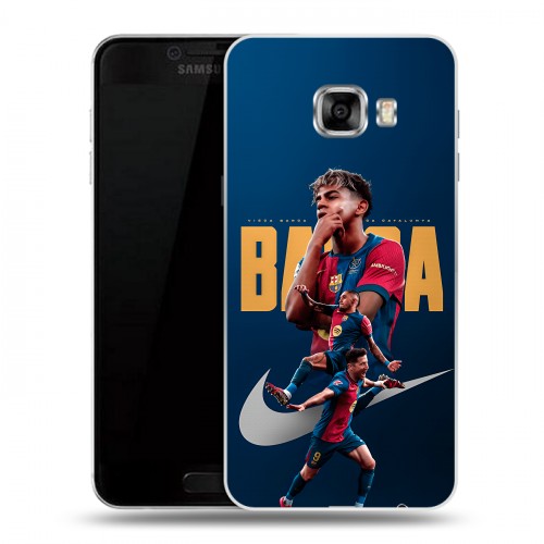 Дизайнерский пластиковый чехол для Samsung Galaxy C5 Барселона Barca Yamal 