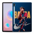 Дизайнерский силиконовый чехол для Samsung Galaxy Tab S6 Барселона Barca Yamal 