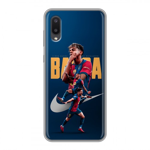 Дизайнерский силиконовый чехол для Samsung Galaxy A02 Барселона Barca Yamal 