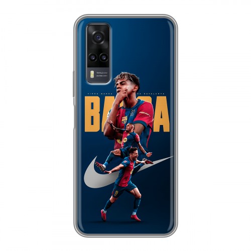 Дизайнерский силиконовый чехол для Vivo Y31 Барселона Barca Yamal 