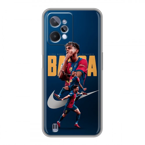 Дизайнерский силиконовый чехол для Realme C31 Барселона Barca Yamal 