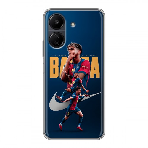 Дизайнерский силиконовый чехол для Xiaomi Poco C65 Барселона Barca Yamal 