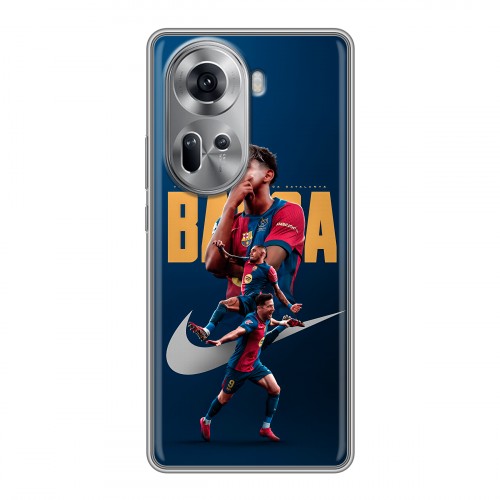 Дизайнерский силиконовый чехол для OPPO Reno 11 Барселона Barca Yamal 