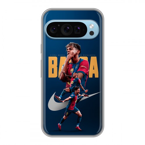 Дизайнерский силиконовый чехол для Google Pixel 9 Барселона Barca Yamal 