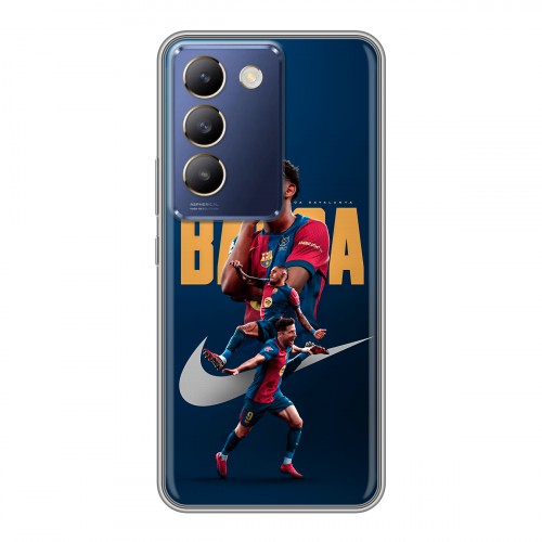Дизайнерский силиконовый чехол для Vivo V30 Lite Барселона Barca Yamal 