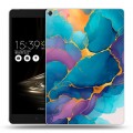 Дизайнерский силиконовый чехол для ASUS ZenPad 3S 10 Мрамор блестки