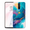 Дизайнерский пластиковый чехол для Xiaomi RedMi K30 Мрамор блестки