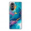 Дизайнерский силиконовый с усиленными углами чехол для Huawei Nova 10 Мрамор блестки