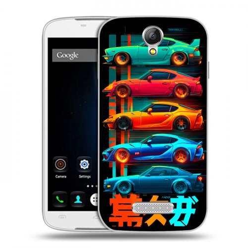 Дизайнерский силиконовый чехол для Doogee X6 машины тачки