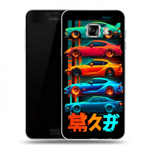 Дизайнерский пластиковый чехол для Samsung Galaxy C5 машины тачки