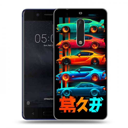 Дизайнерский пластиковый чехол для Nokia 5 машины тачки