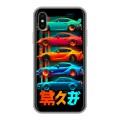 Дизайнерский силиконовый чехол для Iphone x10 машины тачки