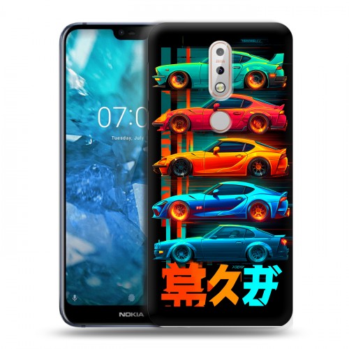 Дизайнерский пластиковый чехол для Nokia 7.1 машины тачки