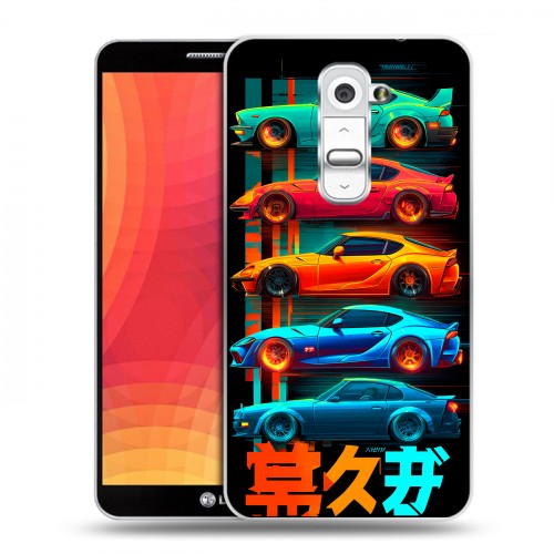 Дизайнерский пластиковый чехол для LG Optimus G2 машины тачки