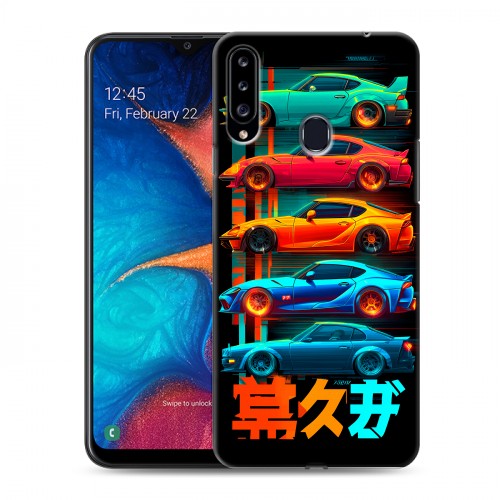 Дизайнерский пластиковый чехол для Samsung Galaxy A20s машины тачки