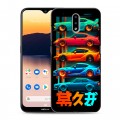 Дизайнерский силиконовый чехол для Nokia 2.3 машины тачки