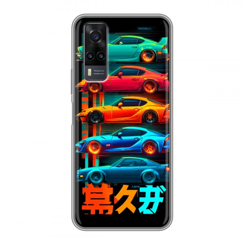 Дизайнерский силиконовый чехол для Vivo Y31 машины тачки