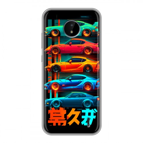 Дизайнерский силиконовый чехол для Nokia C20 машины тачки