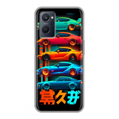 Дизайнерский силиконовый чехол для Realme 9i машины тачки