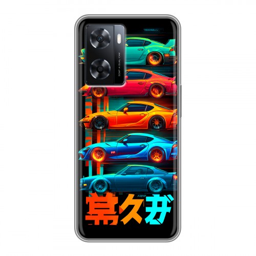 Дизайнерский силиконовый чехол для OPPO A57s машины тачки