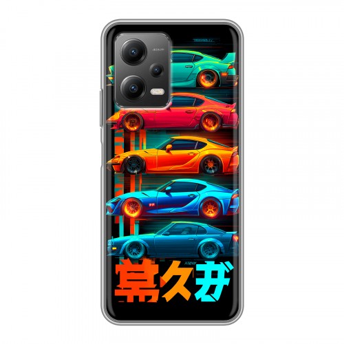 Дизайнерский силиконовый чехол для Xiaomi Poco X5 машины тачки