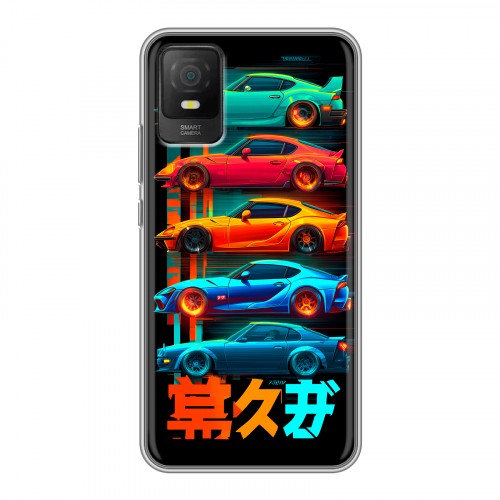 Дизайнерский силиконовый чехол для TCL 403 машины тачки