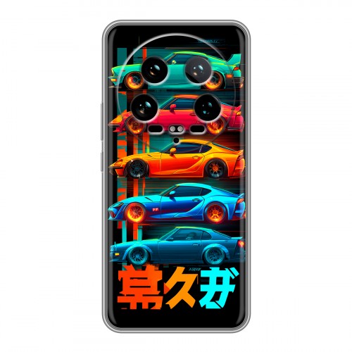 Дизайнерский силиконовый чехол для Xiaomi 14 Ultra машины тачки