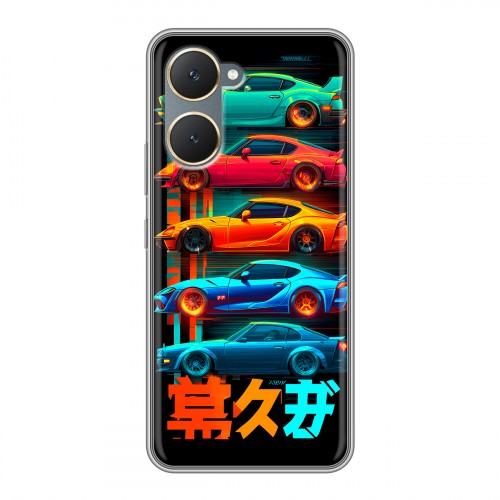 Дизайнерский силиконовый чехол для Vivo Y03 машины тачки