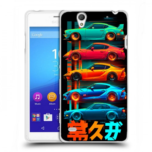 Дизайнерский пластиковый чехол для Sony Xperia C4 машины тачки