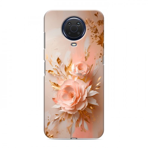 Полупрозрачный дизайнерский силиконовый чехол для Nokia G20 женский