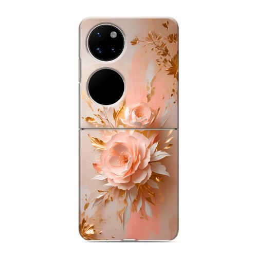 Полупрозрачный дизайнерский пластиковый чехол для Huawei P50 Pocket женский