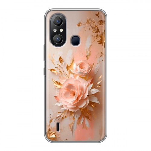 Полупрозрачный дизайнерский пластиковый чехол для Itel A49 женский