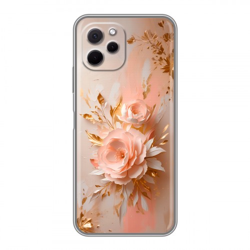 Полупрозрачный дизайнерский пластиковый чехол для Huawei Nova Y61 женский